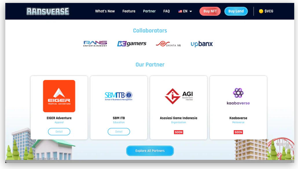 RANSVERSE website with collaborators and partners